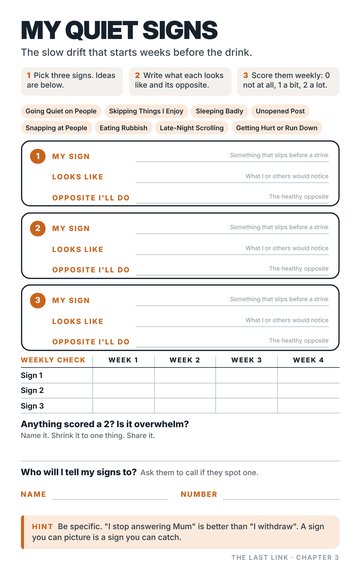 My Quiet Signs worksheet