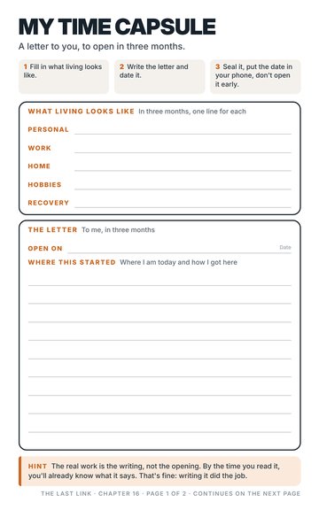 My Time Capsule worksheet